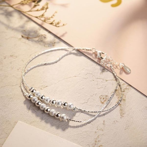 bracelet s925 transfer bead round beads hand ornaments temperament south korean web celebrity same link, chain, Black
bracelet s925 transfer bead round beads hand ornaments temperament south korean web celebrity same link, chain, Black
