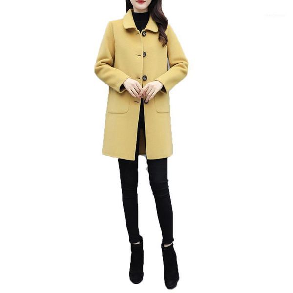 women's wool & blends women woolen coat 2021 autumn winter plus size loose lapel korean yellow red black fashion keep warm long jacket
women's wool & blends women woolen coat 2021 autumn winter plus size loose lapel korean yellow red black fashion keep warm long jacket