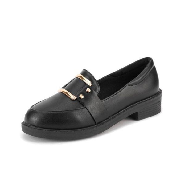 dress shoes wild tide women's patent leather british round cloth insole rubber comfortable zapatos de mujer, Black
dress shoes wild tide women's patent leather british round cloth insole rubber comfortable zapatos de mujer, Black