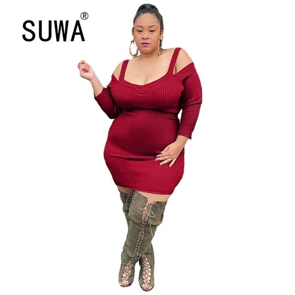off shoulder long sleeve dress for women wholesale plus size xl-5xl clothing bodycon knitted club party 210525, Black;gray
off shoulder long sleeve dress for women wholesale plus size xl-5xl clothing bodycon knitted club party 210525, Black;gray