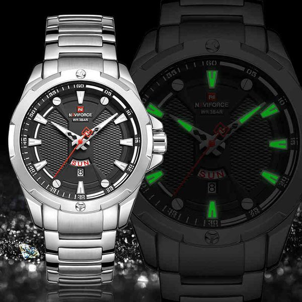 naviforce luxury brand fashion watch men military quartz wristwatch sports casual clock waterproof watches relogio masculino 210517, Slivery;brown
naviforce luxury brand fashion watch men military quartz wristwatch sports casual clock waterproof watches relogio masculino 210517, Slivery;brown