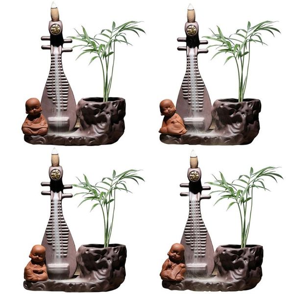mini cute ceramic backflow zen little monk sculpture censer inserted incense stick tea house fragrance lamps
mini cute ceramic backflow zen little monk sculpture censer inserted incense stick tea house fragrance lamps