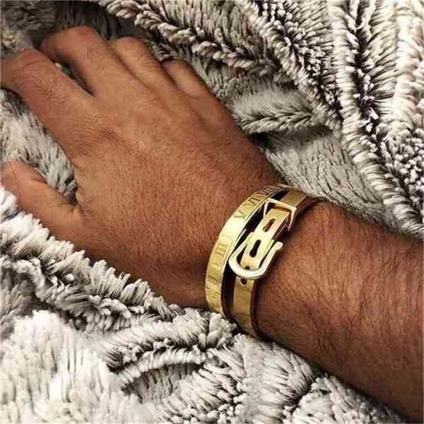 2pcs/set bracelets bangles men women stainless steel gold luxury fashion jewelry gift valentine's day christmas-a, Black
2pcs/set bracelets bangles men women stainless steel gold luxury fashion jewelry gift valentine's day christmas-a, Black