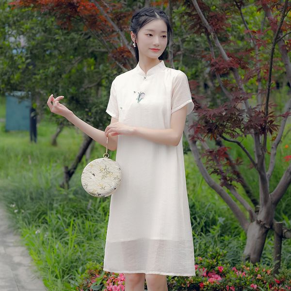 luxury cheongsam summer chine style improved cheongsam literary small frh medium length skirt daily loose tea drs fairy girl skirt, Blue;red
luxury cheongsam summer chine style improved cheongsam literary small frh medium length skirt daily loose tea drs fairy girl skirt, Blue;red