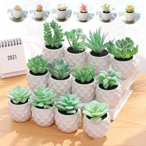 decorative flowers & wreaths simulation potted succulents bonsai artificial plants fake flower pineapple ceramic flowerpot ornaments for hom
decorative flowers & wreaths simulation potted succulents bonsai artificial plants fake flower pineapple ceramic flowerpot ornaments for hom