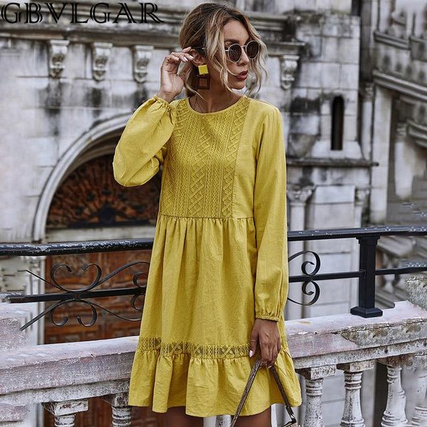 casual dresses gbvlgar 2021 women dress autumn winter lace stitching yellow long sleeve loose vintage for ladies clothes, Black;gray
casual dresses gbvlgar 2021 women dress autumn winter lace stitching yellow long sleeve loose vintage for ladies clothes, Black;gray