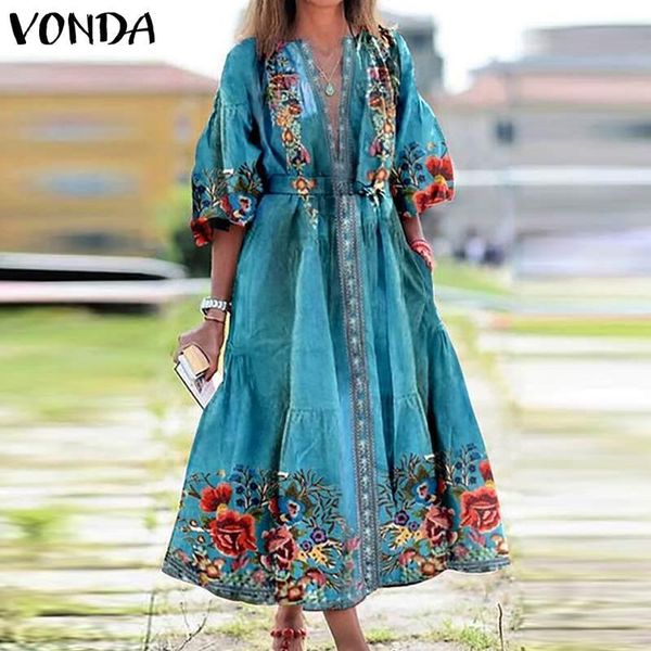 casual dresses vonda women dress 2021 summer spring vintage printed long sleeve v neck bohemian party vestidos plus size sundress, Black;gray
casual dresses vonda women dress 2021 summer spring vintage printed long sleeve v neck bohemian party vestidos plus size sundress, Black;gray