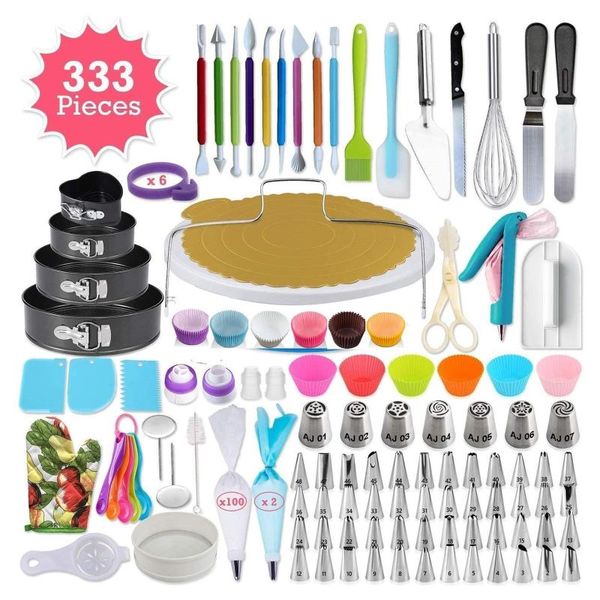 baking & pastry tools 333pcs cake turntable set decorating kit nozzle tool kitchen dessert supplies
baking & pastry tools 333pcs cake turntable set decorating kit nozzle tool kitchen dessert supplies