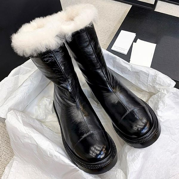 boots 2021 mid-calf black round toe thickening wool warm snow woman design for female winter
boots 2021 mid-calf black round toe thickening wool warm snow woman design for female winter