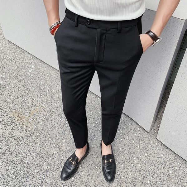 men's suits & blazers business formal wear suit pants men clothing 2022 all match ankle length slim fit casual office trousers 3colors, White;black
men's suits & blazers business formal wear suit pants men clothing 2022 all match ankle length slim fit casual office trousers 3colors, White;black