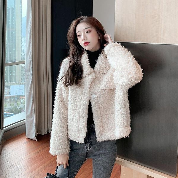women's fur & faux 2021 autumn winter women natural sheep shearing coat female granular real lamb jackets ladies solid thick warm outwe, Black
women's fur & faux 2021 autumn winter women natural sheep shearing coat female granular real lamb jackets ladies solid thick warm outwe, Black