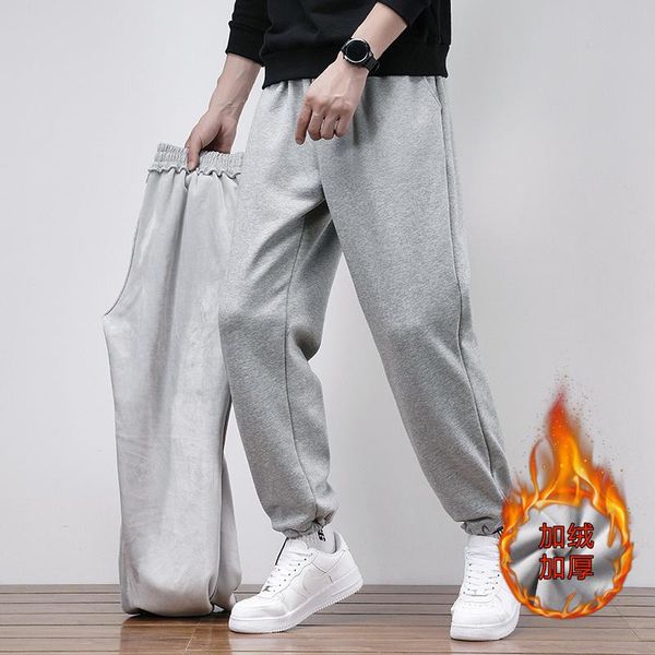 men's pants fitness men cotton sweatpants streetwear fashion full length drawstring trousers casual plus size, Black
men's pants fitness men cotton sweatpants streetwear fashion full length drawstring trousers casual plus size, Black