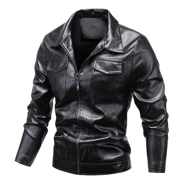 men's jackets leather jacket casual solid color lapel slim handsome motorcycle, Black;brown
men's jackets leather jacket casual solid color lapel slim handsome motorcycle, Black;brown
