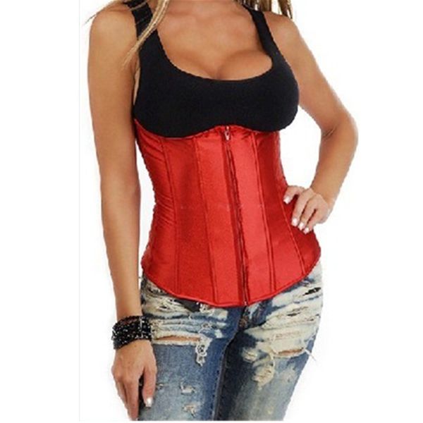 woman bustiers zipper front lace up overbust corsets women bustier waist trainer belt body shaperwear underbust corsets red pink korset, Black;white
woman bustiers zipper front lace up overbust corsets women bustier waist trainer belt body shaperwear underbust corsets red pink korset, Black;white