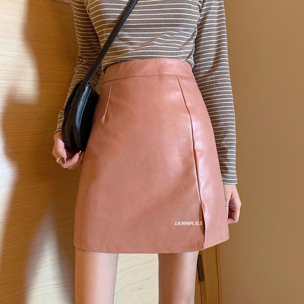 skirts korean chic summer autumn black pu leather skirt women mini high waist a line slim solid vintage femme jupes street casual
skirts korean chic summer autumn black pu leather skirt women mini high waist a line slim solid vintage femme jupes street casual
