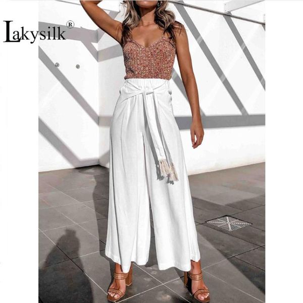 women's pants & capris white high waist length full summer thin elastic lace up casual loose straight lady wide leg long, Black;white
women's pants & capris white high waist length full summer thin elastic lace up casual loose straight lady wide leg long, Black;white