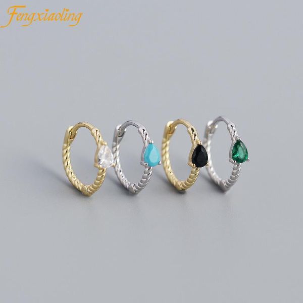 hoop & huggie genuine 100% 925 sterling silver ins minimalism geometric twist water drop zircon earrings for women fashion jewelry gift, Golden;silver
hoop & huggie genuine 100% 925 sterling silver ins minimalism geometric twist water drop zircon earrings for women fashion jewelry gift, Golden;silver