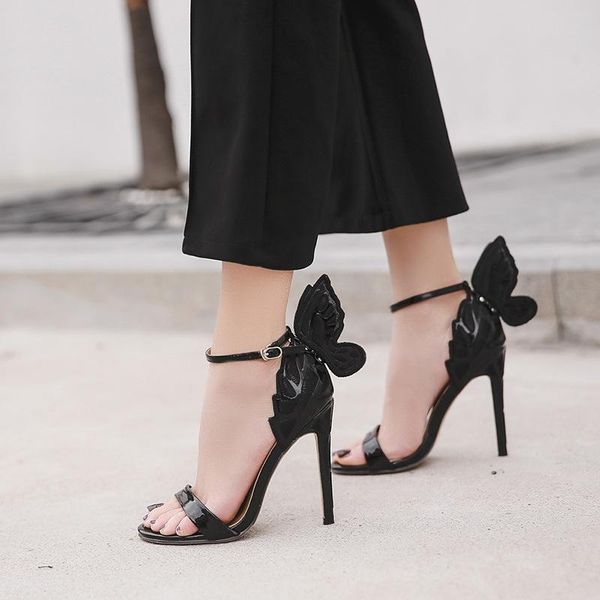 dress shoes women's high heels butterfly banquet with thin 2021 selling roman wing fashion versatile sandals women, Black
dress shoes women's high heels butterfly banquet with thin 2021 selling roman wing fashion versatile sandals women, Black