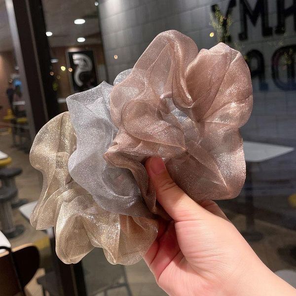 hair accessories large scrunchies organza elastic band for women girs ponytail holder fashion ropes ties headband, Slivery;white
hair accessories large scrunchies organza elastic band for women girs ponytail holder fashion ropes ties headband, Slivery;white