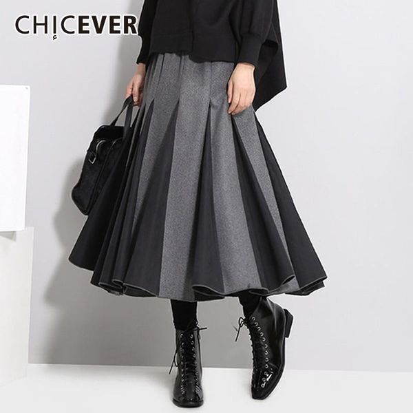 skirts chicever autumn winter hit colors women's skirt elastic high waist big hem loose pleated female korean fashion clothing, Black
skirts chicever autumn winter hit colors women's skirt elastic high waist big hem loose pleated female korean fashion clothing, Black