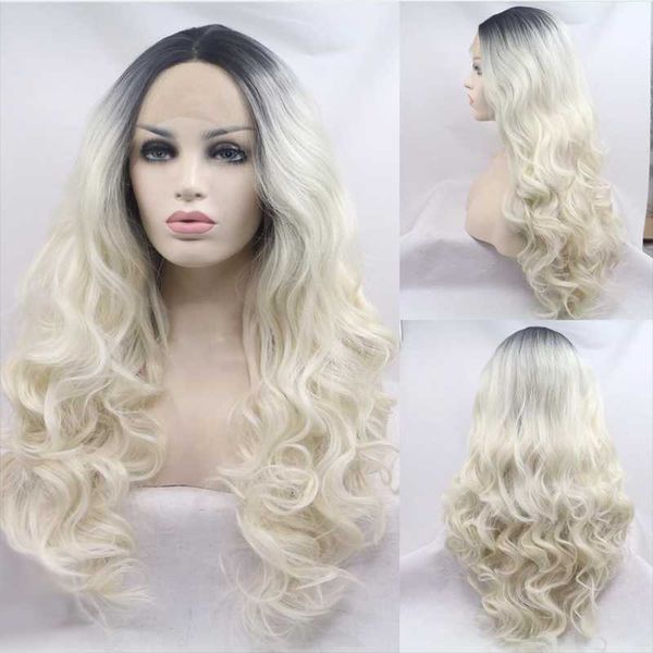 synthetic wigs rongduoyi ombre blonded lace front wig long body wave hair for women heat resistant fiber blonde, Black
synthetic wigs rongduoyi ombre blonded lace front wig long body wave hair for women heat resistant fiber blonde, Black