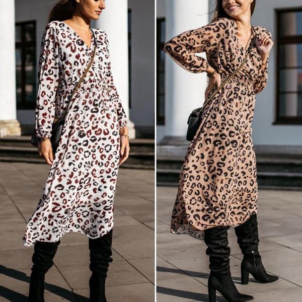 casual dresses women leopard print long maxi dress sleeve v-neck fall winter high waist loose causal party 2021, Black;gray
casual dresses women leopard print long maxi dress sleeve v-neck fall winter high waist loose causal party 2021, Black;gray