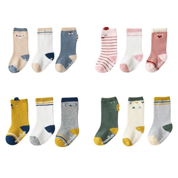 socks 3pairs cartoon boy girl kids sock for autumn winter soft middle tube anti-slip born first walker, Pink;yellow
socks 3pairs cartoon boy girl kids sock for autumn winter soft middle tube anti-slip born first walker, Pink;yellow