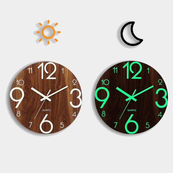wall clocks 30cm luminous silent wooden clock glow in the dark table with stand for living room bedroom home office decoration
wall clocks 30cm luminous silent wooden clock glow in the dark table with stand for living room bedroom home office decoration