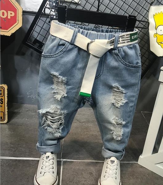 jeans boy children kids solid color hole retro fashion children's pants suitable for 2-7 years old no belt, Blue
jeans boy children kids solid color hole retro fashion children's pants suitable for 2-7 years old no belt, Blue