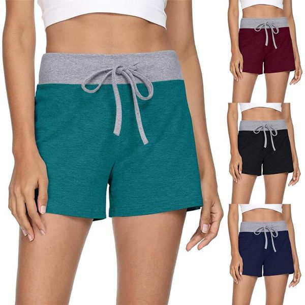 women's shorts women clothing solid patchwork running sports jogger casual drawstring fashion straight leg womens summer, White;black
women's shorts women clothing solid patchwork running sports jogger casual drawstring fashion straight leg womens summer, White;black