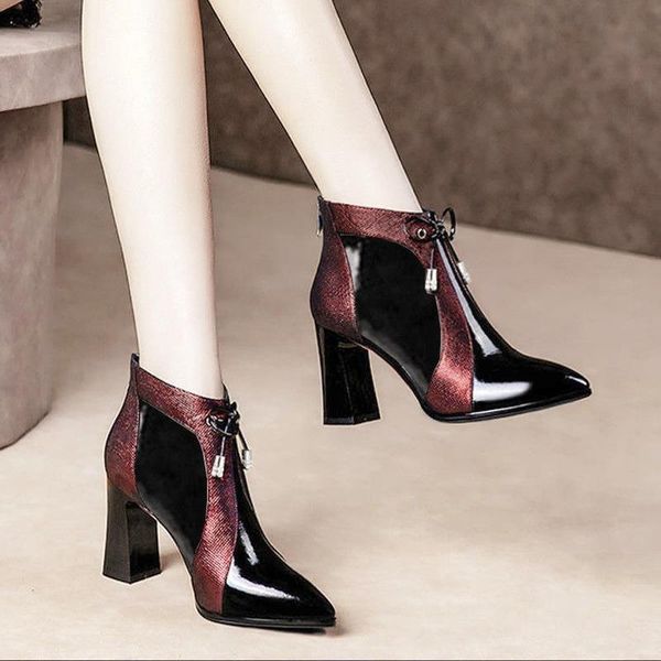 boots 2021 style short winter fashion high heel pointed velvet women's shoes thick, Black
boots 2021 style short winter fashion high heel pointed velvet women's shoes thick, Black
