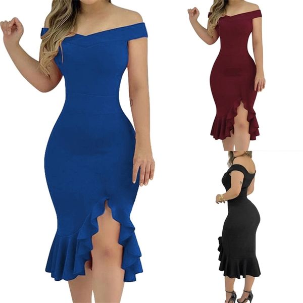 women dress off-the-shoulder summer short sleeve v-neck bag hip high waist ruffles solid ladies clothing 210522, Black;gray
women dress off-the-shoulder summer short sleeve v-neck bag hip high waist ruffles solid ladies clothing 210522, Black;gray
