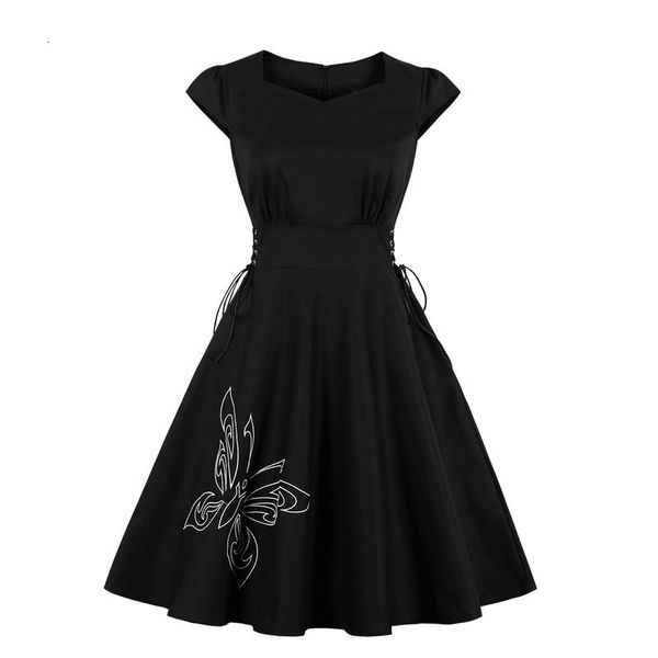 dresses hepburn embroidery casual slim skirt crew neck dress 1986, Black;gray
dresses hepburn embroidery casual slim skirt crew neck dress 1986, Black;gray