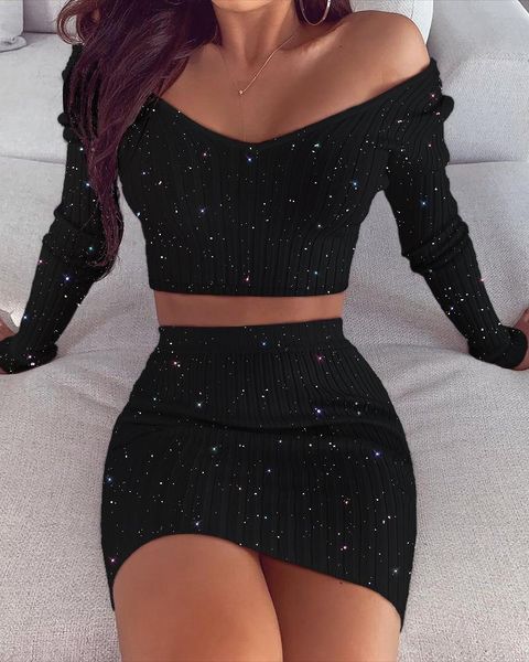 casual dresses 2021 black women 2 piece set bodycon dress off shoulder long sleeve crop summer short beach, Black;gray
casual dresses 2021 black women 2 piece set bodycon dress off shoulder long sleeve crop summer short beach, Black;gray