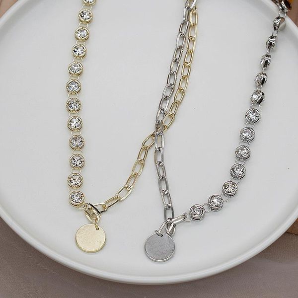 minar minimalist bling crystal chunky cuban chain necklaces for women 2021 gold silver color link coin pendant chokers necklace
minar minimalist bling crystal chunky cuban chain necklaces for women 2021 gold silver color link coin pendant chokers necklace