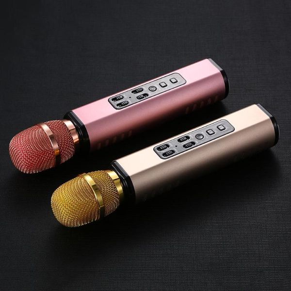 multifunctional wireless bluetooth karaoke microphone with double speakers portable intelligent mic for mobile phone microphones
multifunctional wireless bluetooth karaoke microphone with double speakers portable intelligent mic for mobile phone microphones