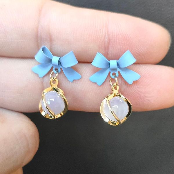 stud fairy round opal earrings fresh blue bow cute girl wholesale a465, Golden;silver
stud fairy round opal earrings fresh blue bow cute girl wholesale a465, Golden;silver
