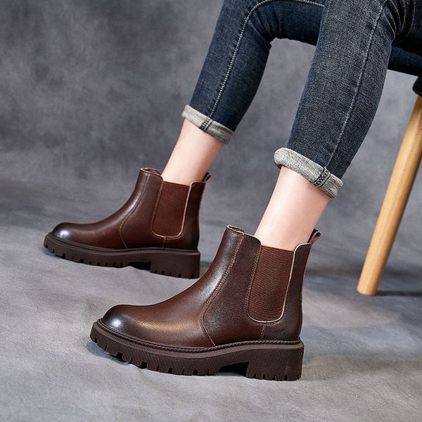 2021 autumn and winter martin women's head leather cotton thick sol british short knight middle tube boots, Black
2021 autumn and winter martin women's head leather cotton thick sol british short knight middle tube boots, Black