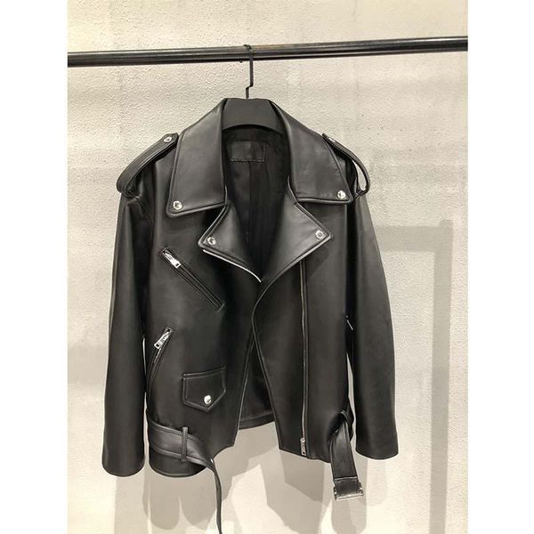 moto biker zipper women's jacket genuine leather sheepskin casual outwear bomber 2021 autumn winter coat jackets, Black;brown
moto biker zipper women's jacket genuine leather sheepskin casual outwear bomber 2021 autumn winter coat jackets, Black;brown