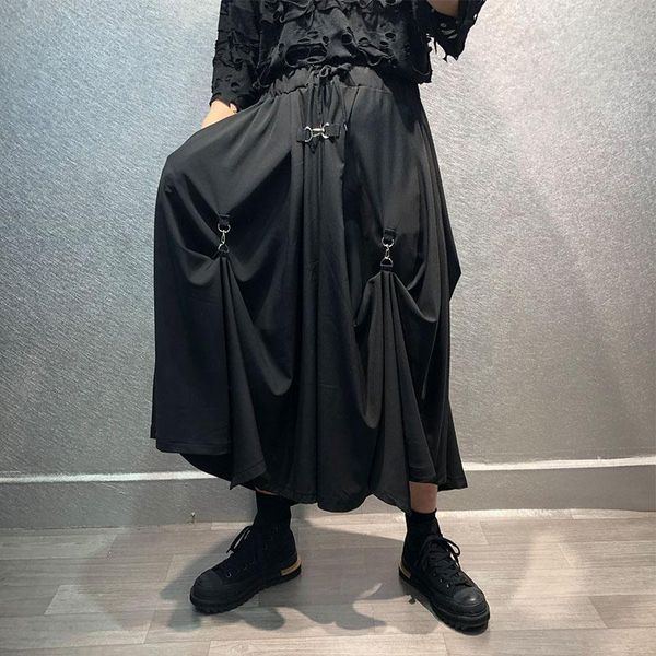 men's pants deep black yamamoto style loose asymmetrical hem design hip hop street casual large skirt
men's pants deep black yamamoto style loose asymmetrical hem design hip hop street casual large skirt