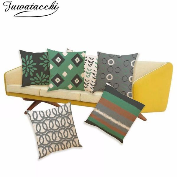 cushion/decorative pillow fuwatacchi nordic cushion cover geometric pattern green leaves linen printed pillowcases for home decor sofa funda
cushion/decorative pillow fuwatacchi nordic cushion cover geometric pattern green leaves linen printed pillowcases for home decor sofa funda
