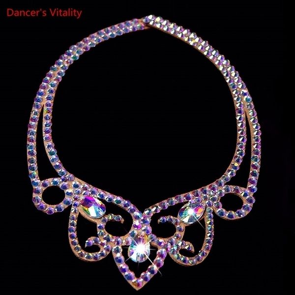 belly dance necklace rhinestone chain female high-end diamond-studded competition performance accessories, Silver
belly dance necklace rhinestone chain female high-end diamond-studded competition performance accessories, Silver