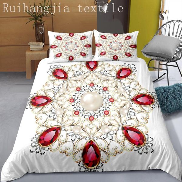 bedding sets european style light luxury set 3djewelry printed down quilt cover linen pillowcase single double king size
bedding sets european style light luxury set 3djewelry printed down quilt cover linen pillowcase single double king size