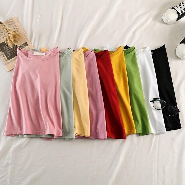 women's t-shirt crop short sleeve summer cotton women high waist solid color thin harajuku oversized, White
women's t-shirt crop short sleeve summer cotton women high waist solid color thin harajuku oversized, White