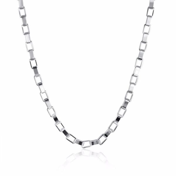 18-inch rectangular checkered chain geometry wind lady 925 sterling silver necklaces diy accessories fast delivery pendant
18-inch rectangular checkered chain geometry wind lady 925 sterling silver necklaces diy accessories fast delivery pendant