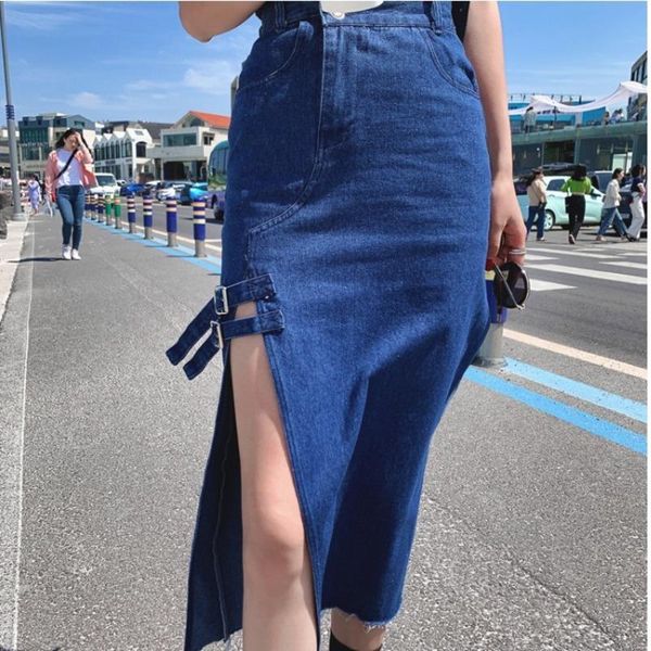 skirts high waist half-body blue denim buckle irregular design a-line skirt women fashion tide spring summer 2021 c851, Black
skirts high waist half-body blue denim buckle irregular design a-line skirt women fashion tide spring summer 2021 c851, Black