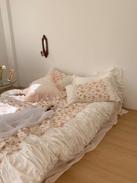 bedding sets romantic vintage floral cotton four-piece set princess pure quilt cover french
bedding sets romantic vintage floral cotton four-piece set princess pure quilt cover french