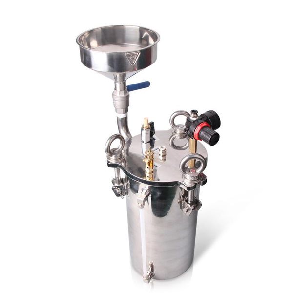 pneumatic tools 3l stainless steel pressure barrel, with funnel, liquid level, tank, glue storage dispenser
pneumatic tools 3l stainless steel pressure barrel, with funnel, liquid level, tank, glue storage dispenser