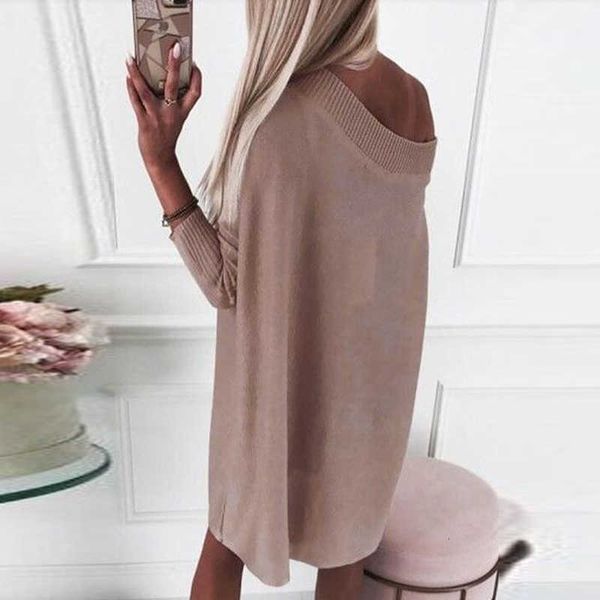 casual dresses elegant slash neck solid ribbed knitted ladies women long sleeve mini off shoulder vestidos avb6, Black;gray
casual dresses elegant slash neck solid ribbed knitted ladies women long sleeve mini off shoulder vestidos avb6, Black;gray