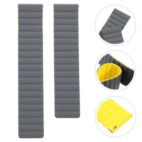 watch bands magnetic watchstrap replacement silicone watchband compatible with galaxy, Black;brown
watch bands magnetic watchstrap replacement silicone watchband compatible with galaxy, Black;brown